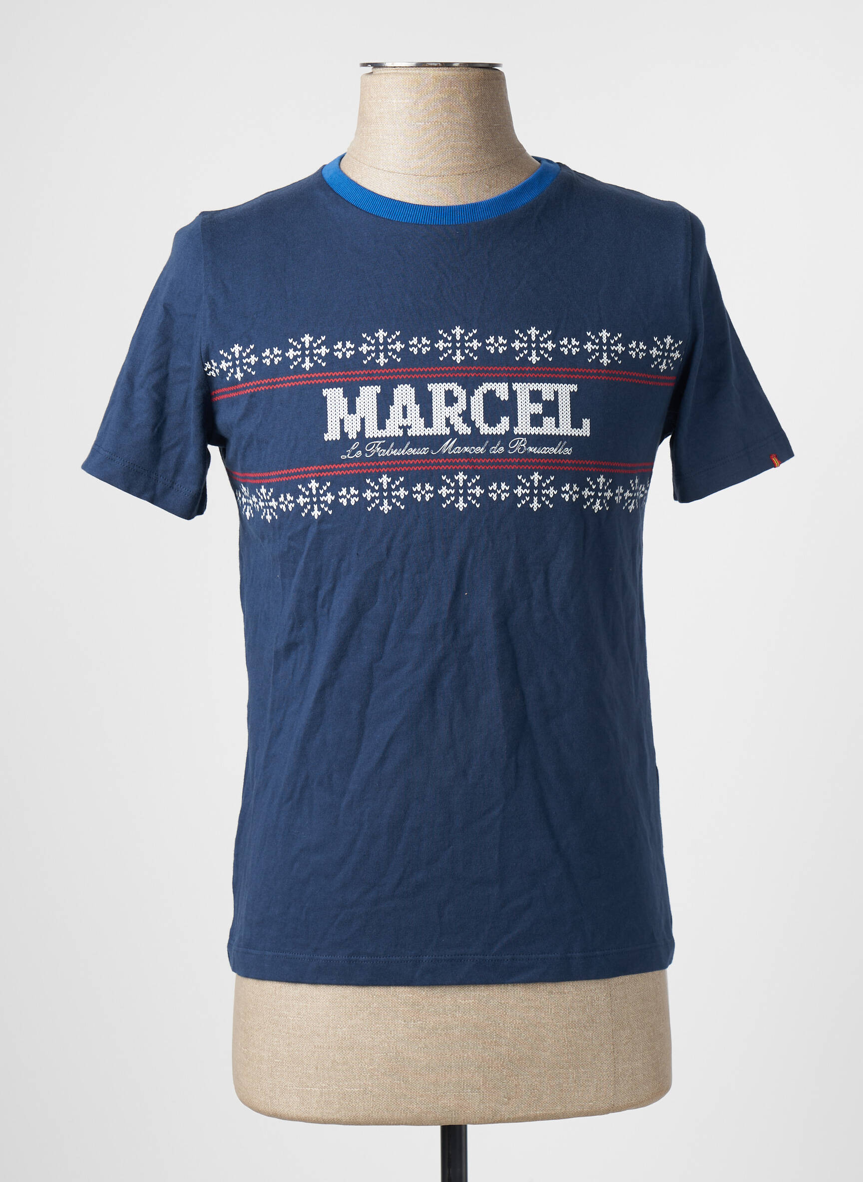 T-marškinys mėlyna LE FABULEUX MARCEL DE BRUXELLES vyras