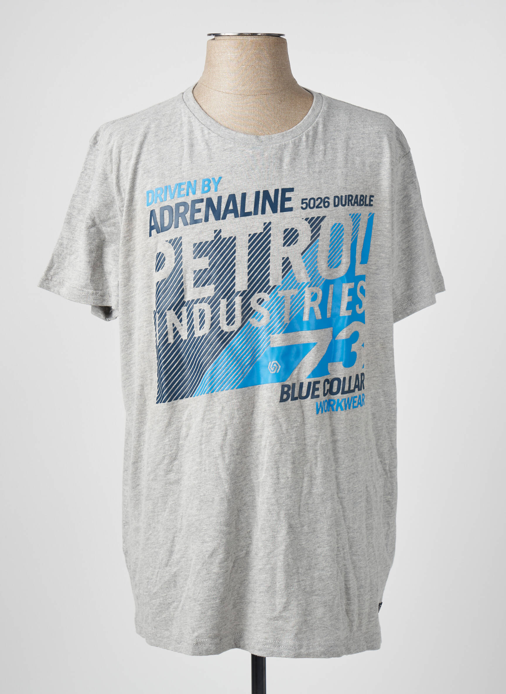 T-marškinys pilka PETROL INDUSTRIES vyras