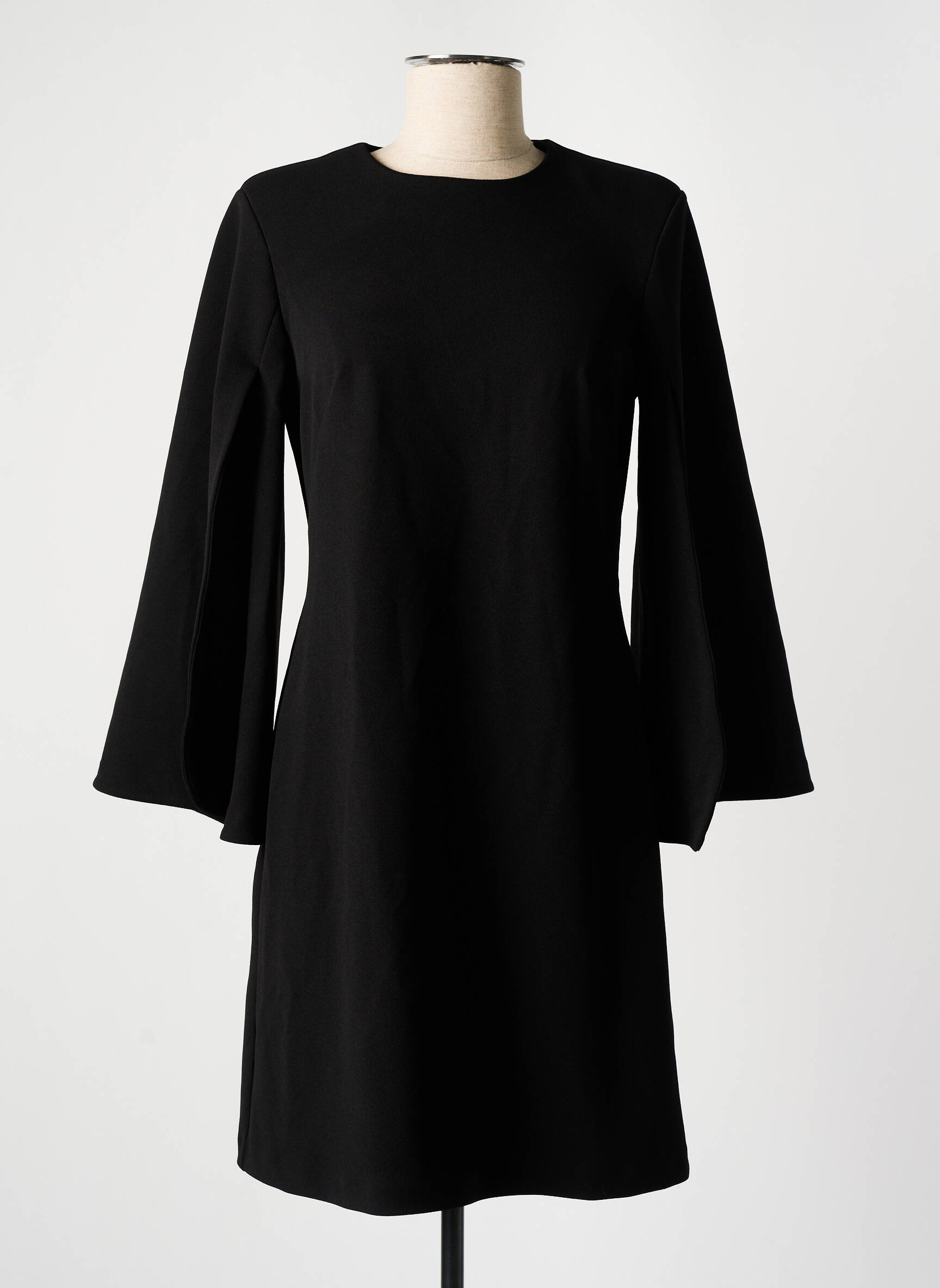 Pusilgių suknelė juodas ASTRID BLACK LABEL moteris