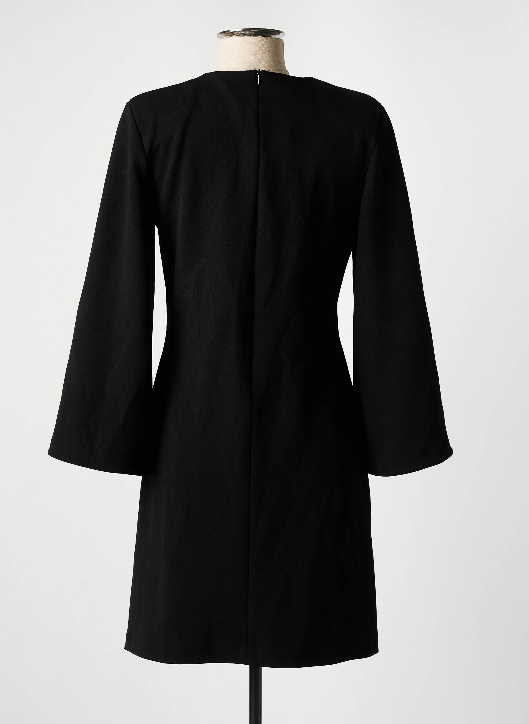 Pusilgių suknelė juodas ASTRID BLACK LABEL moteris