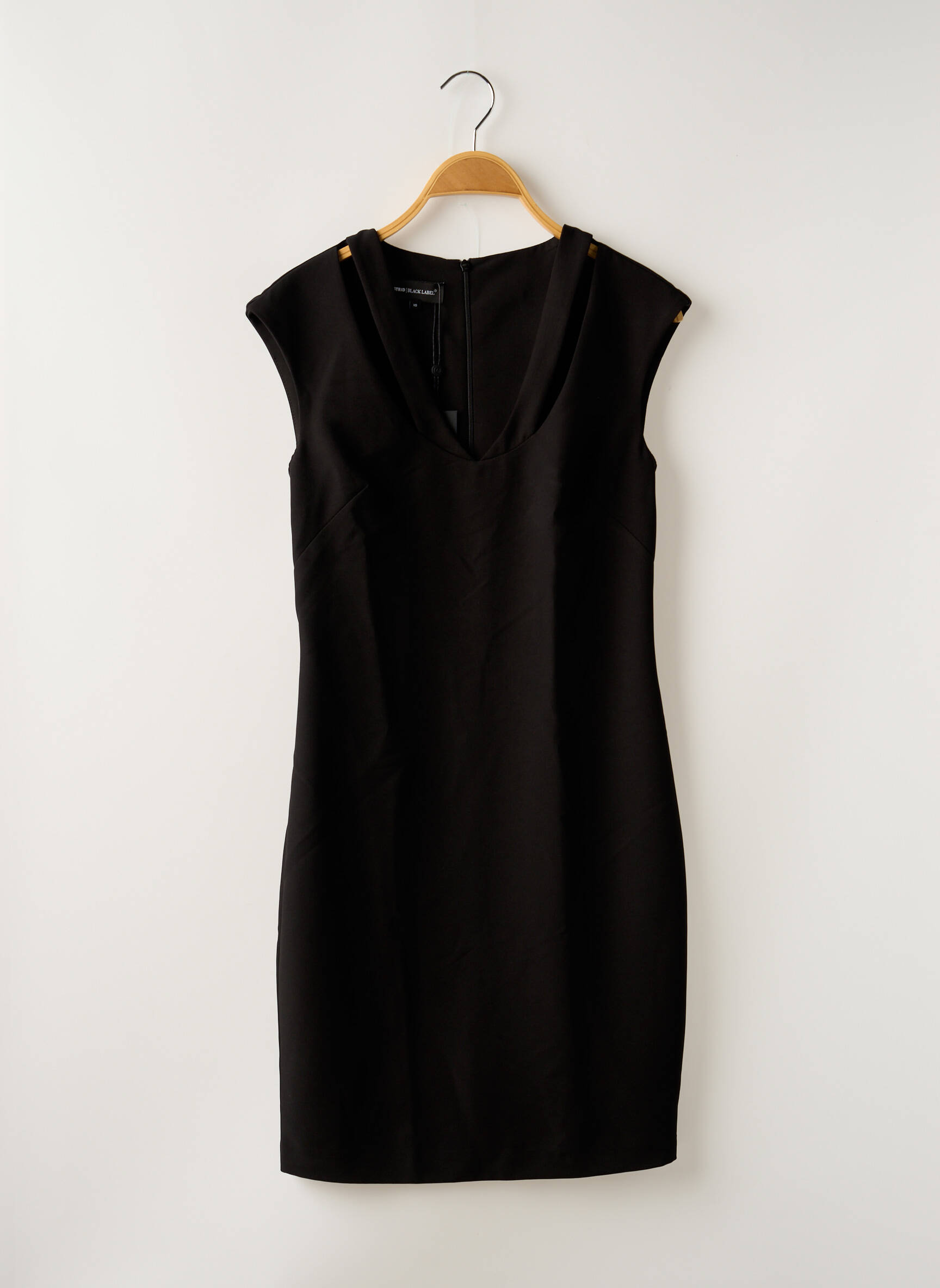 Pusilgių suknelė juodas ASTRID BLACK LABEL moteris