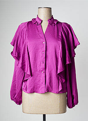 Moteriškas marškinys violetinis VERO MODA moteris