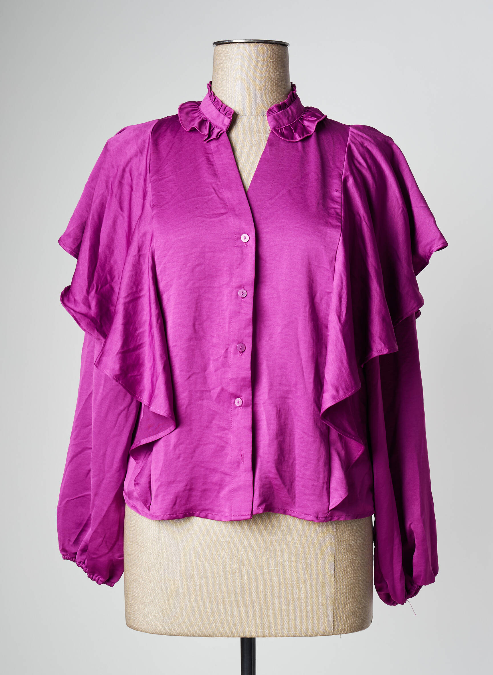 Moteriškas marškinys violetinis VERO MODA moteris