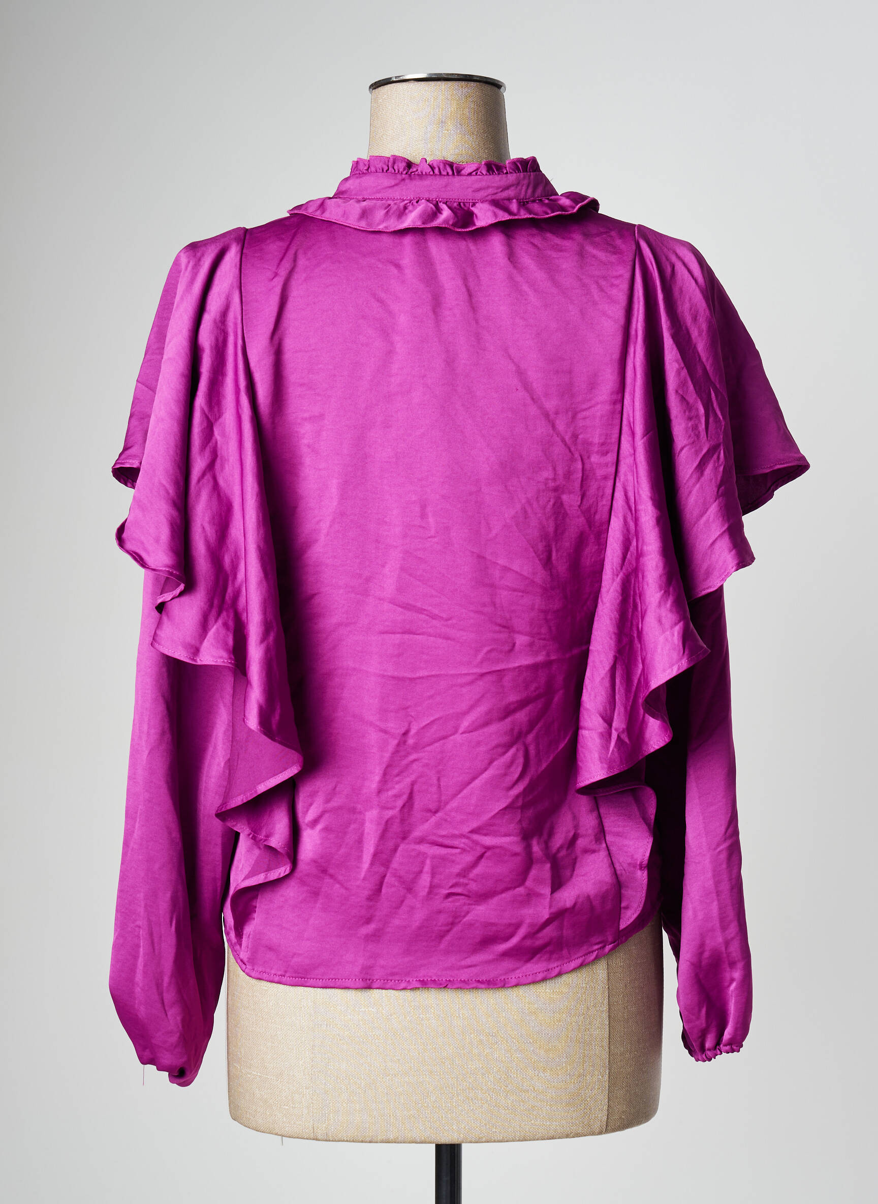 Moteriškas marškinys violetinis VERO MODA moteris