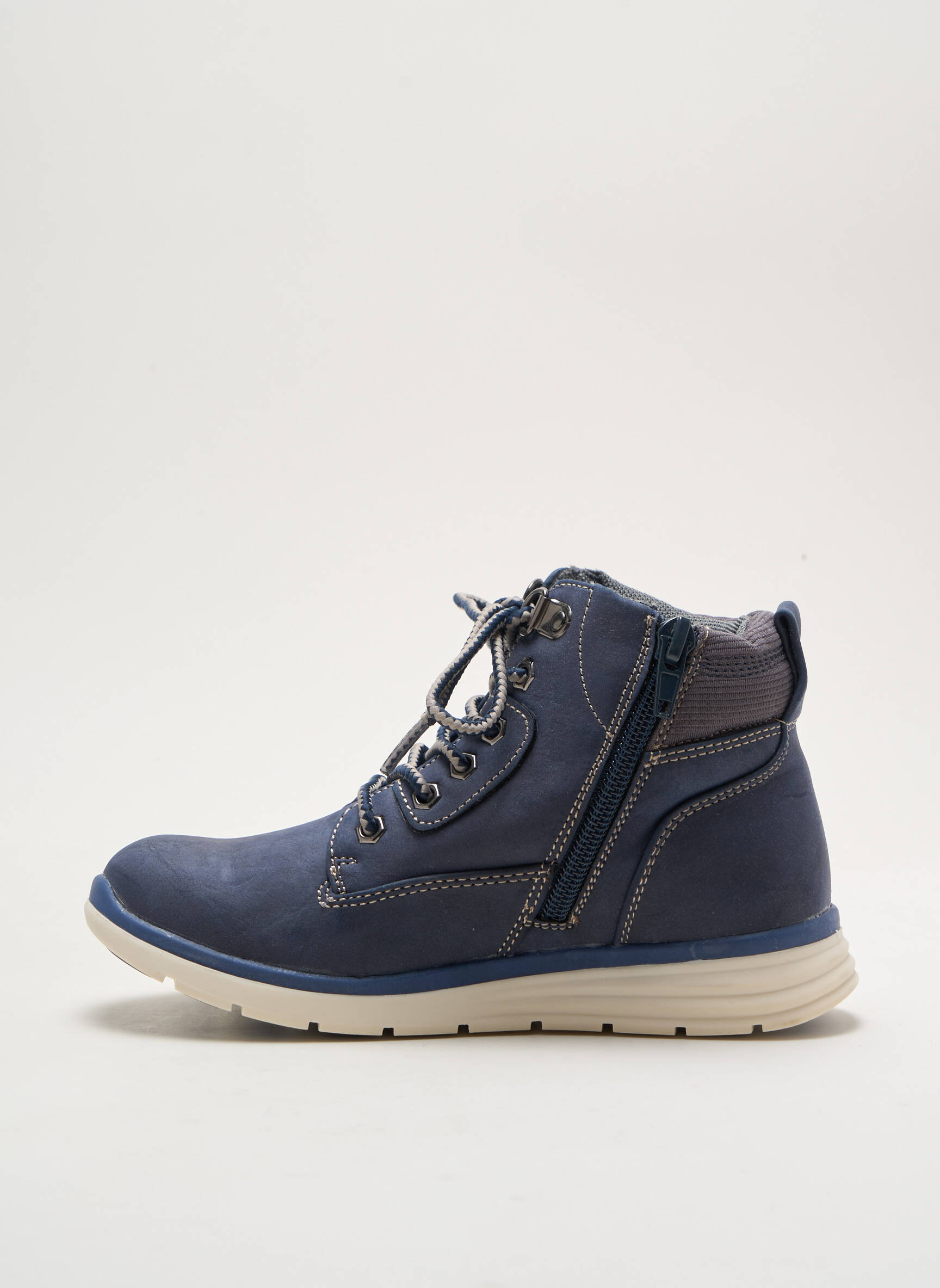Batai/botai lygus medžiaga kompensuotas kulnas mėlyna I LOVE SHOES vaikas