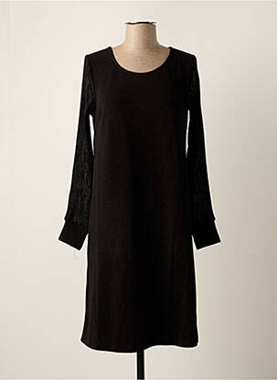 Pusilgių suknelė juodas FRANSA moteris