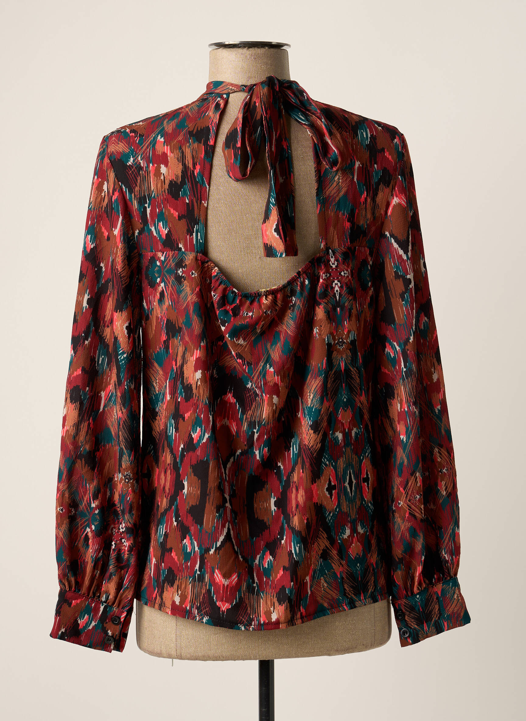 Bluzonai raudona DEUX. BY ELINE DE MUNCK moteris