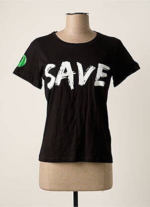 T-marškinys juodas SAVE THE DUCK moteris