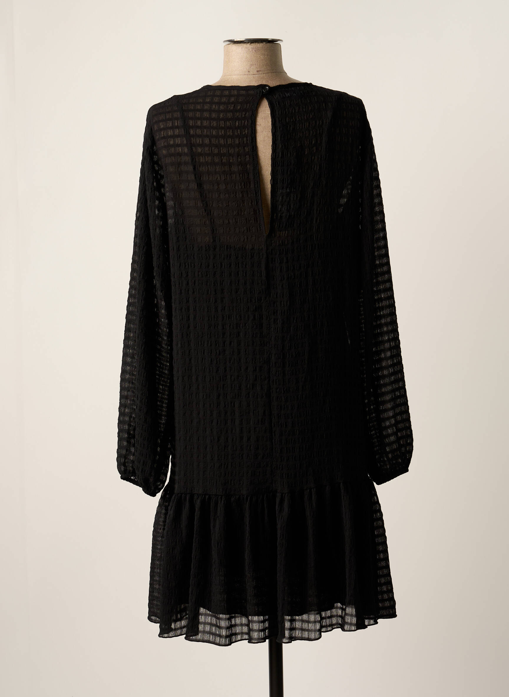 Pusilgių suknelė juodas ASTRID BLACK LABEL moteris