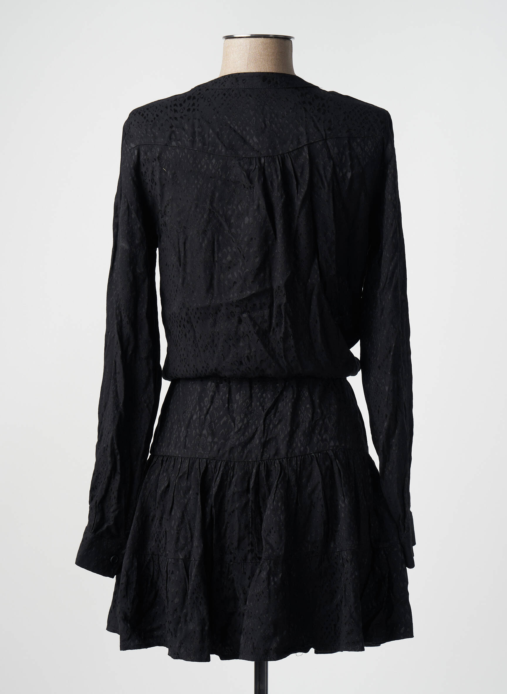 Pusilgių suknelė juodas ASTRID BLACK LABEL moteris