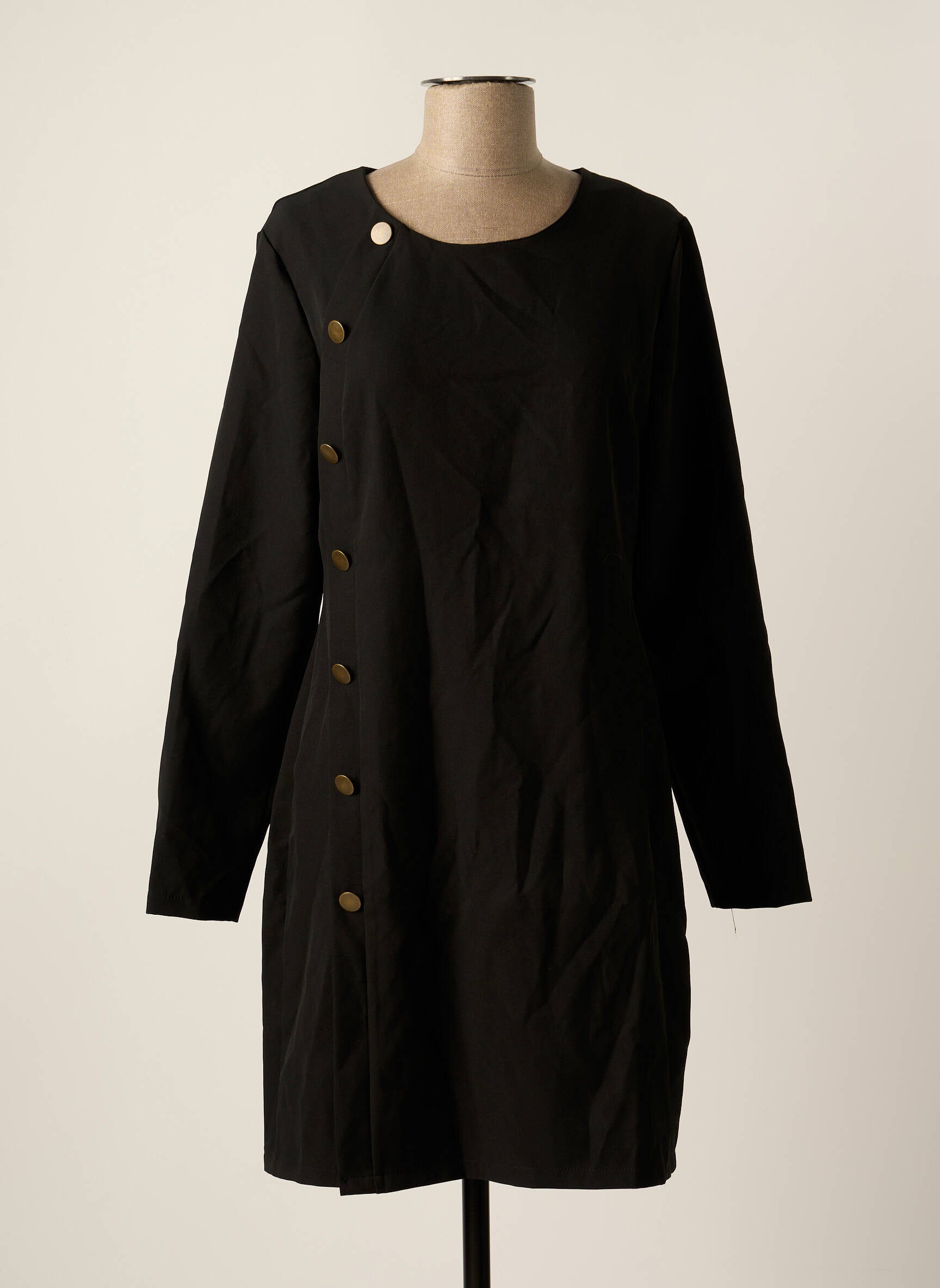 Pusilgių suknelė juodas ASTRID BLACK LABEL moteris