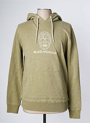 Kapišonas žalias BLACK AND GOLD vyras