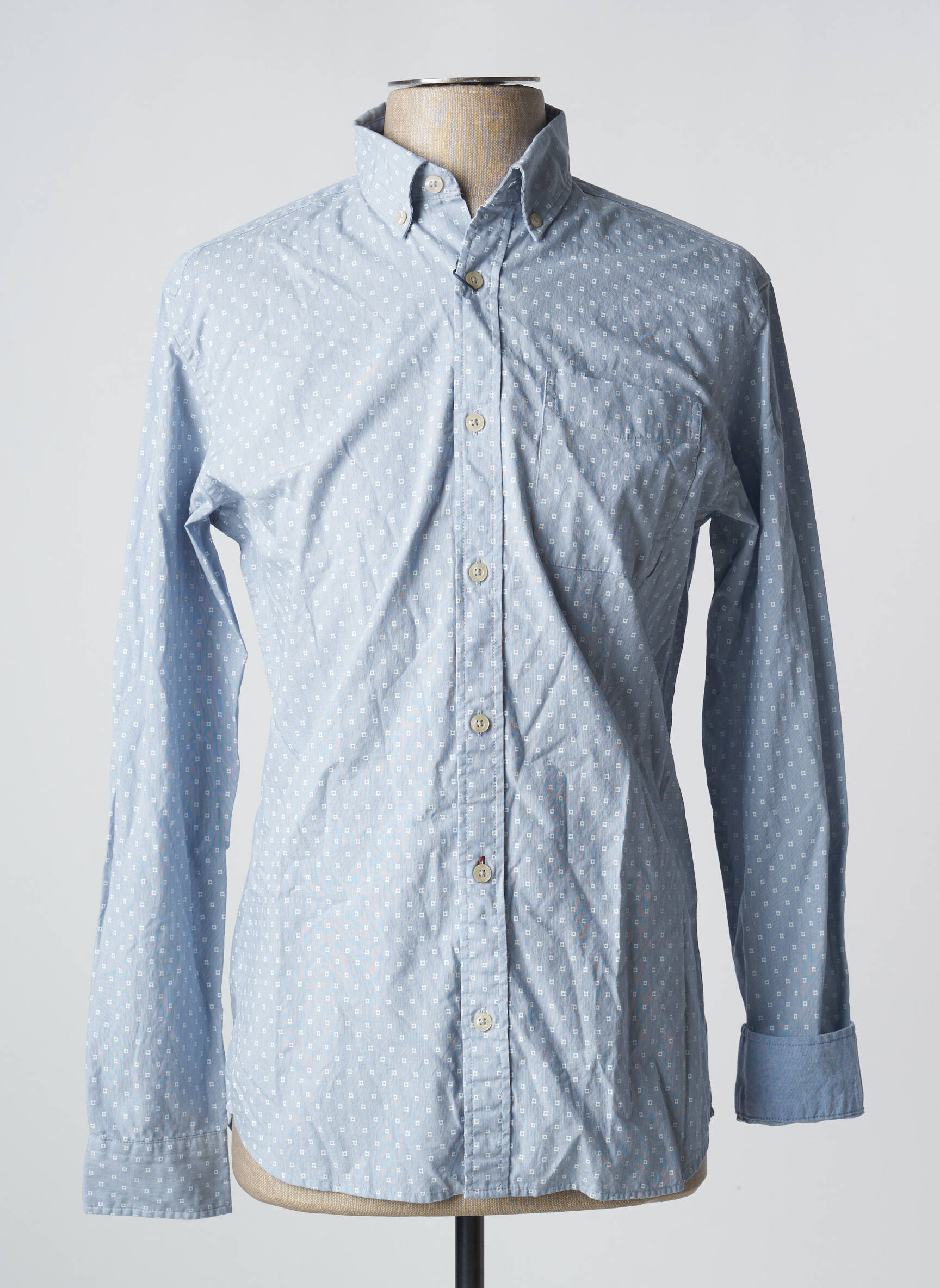 Ilgomis rankovėmis marškinys mėlyna JACK & JONES vyras