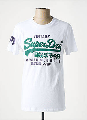 T-marškinys baltas SUPERDRY vyras