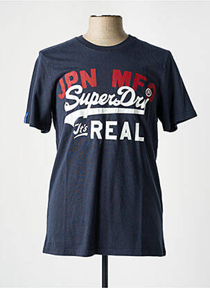 T-marškinys mėlyna SUPERDRY vyras
