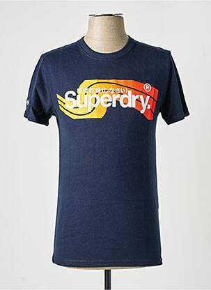 T-marškinys mėlyna SUPERDRY vyras