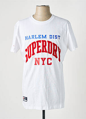 T-marškinys baltas SUPERDRY vyras
