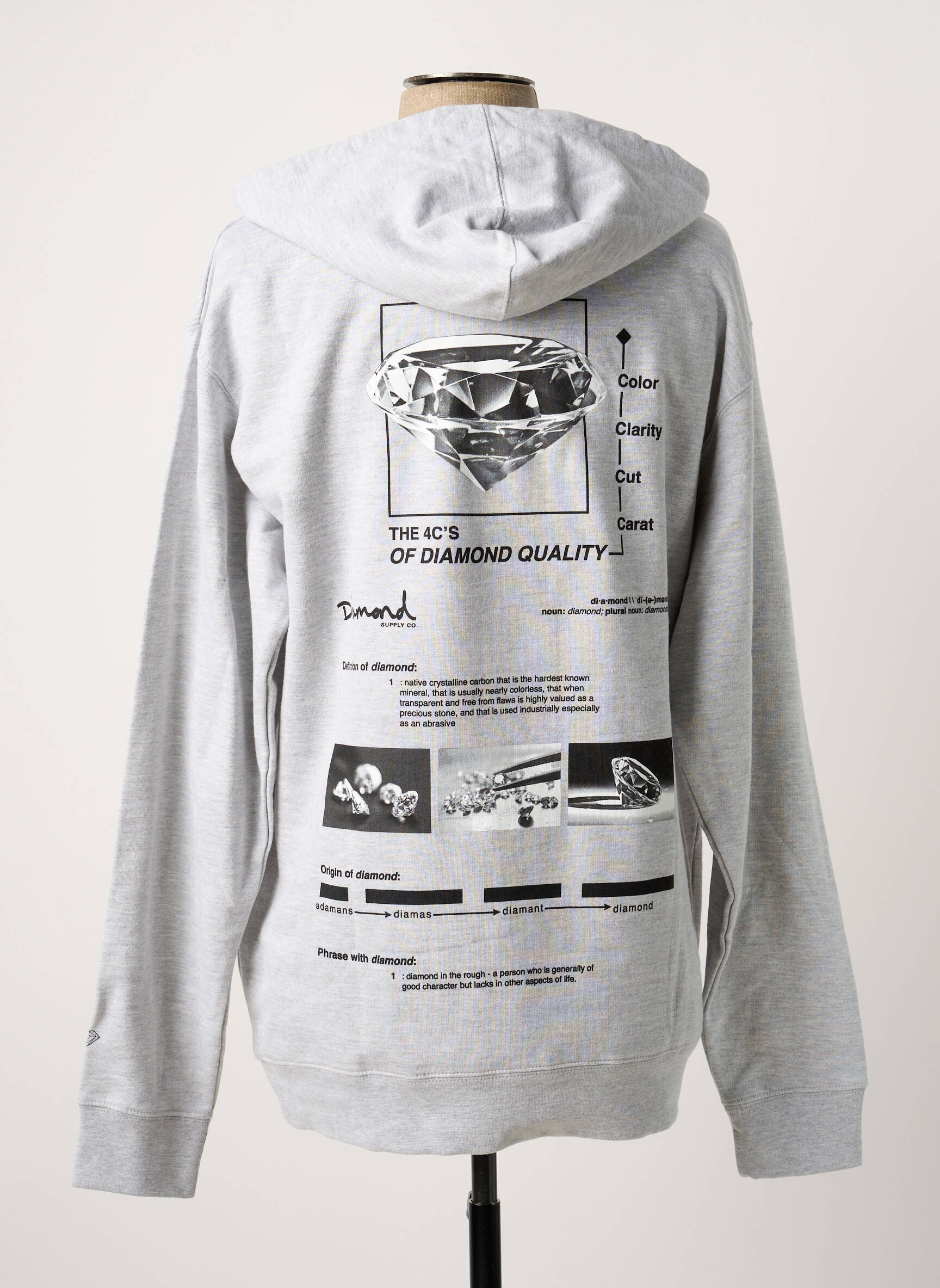 Mikroskopas pilka DIAMOND SUPPLY CO vyras