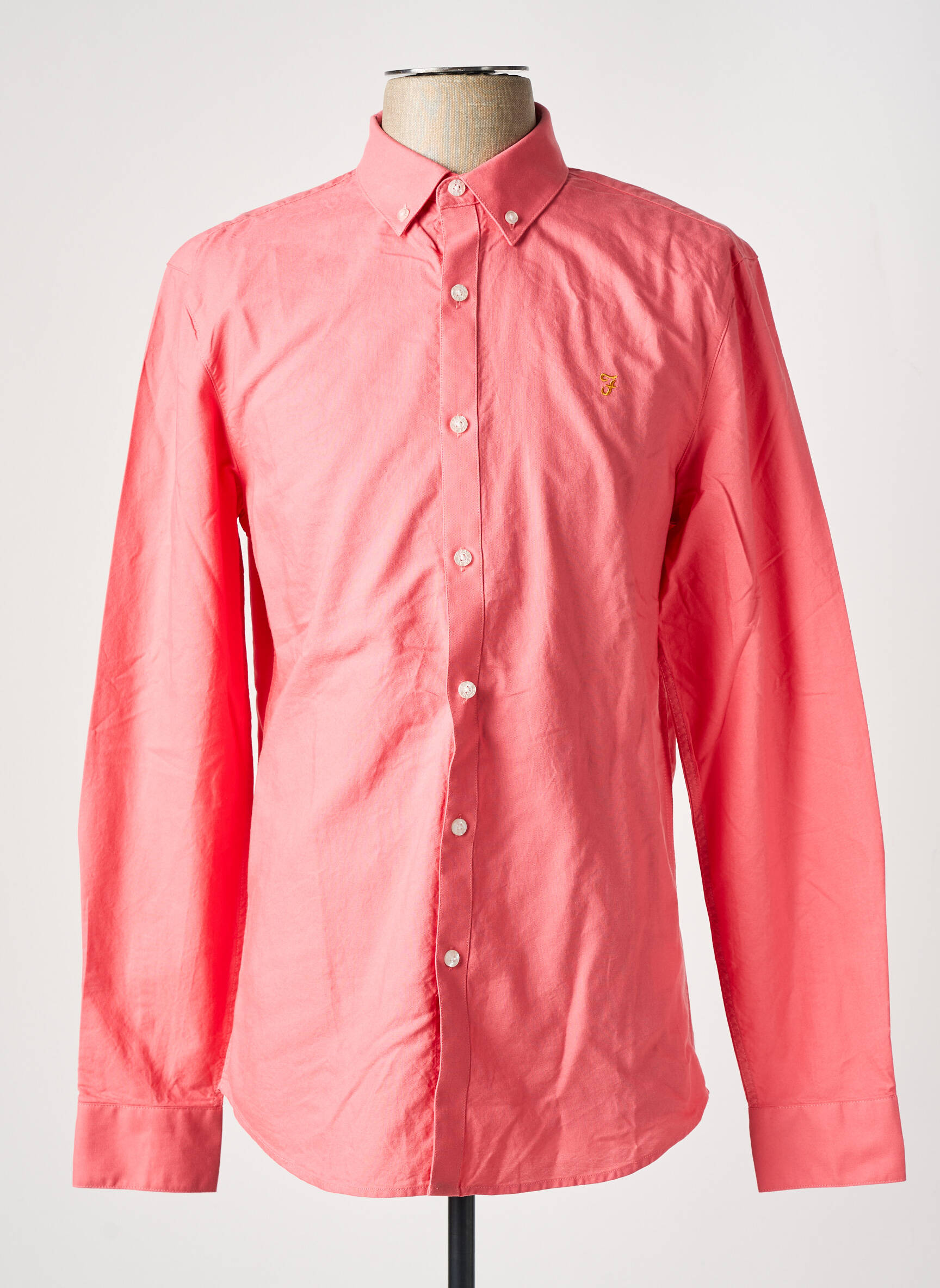 Ilgomis rankovėmis marškinys rožinė FARAH vyras
