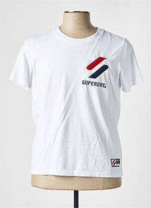 T-marškinys baltas SUPERDRY moteris
