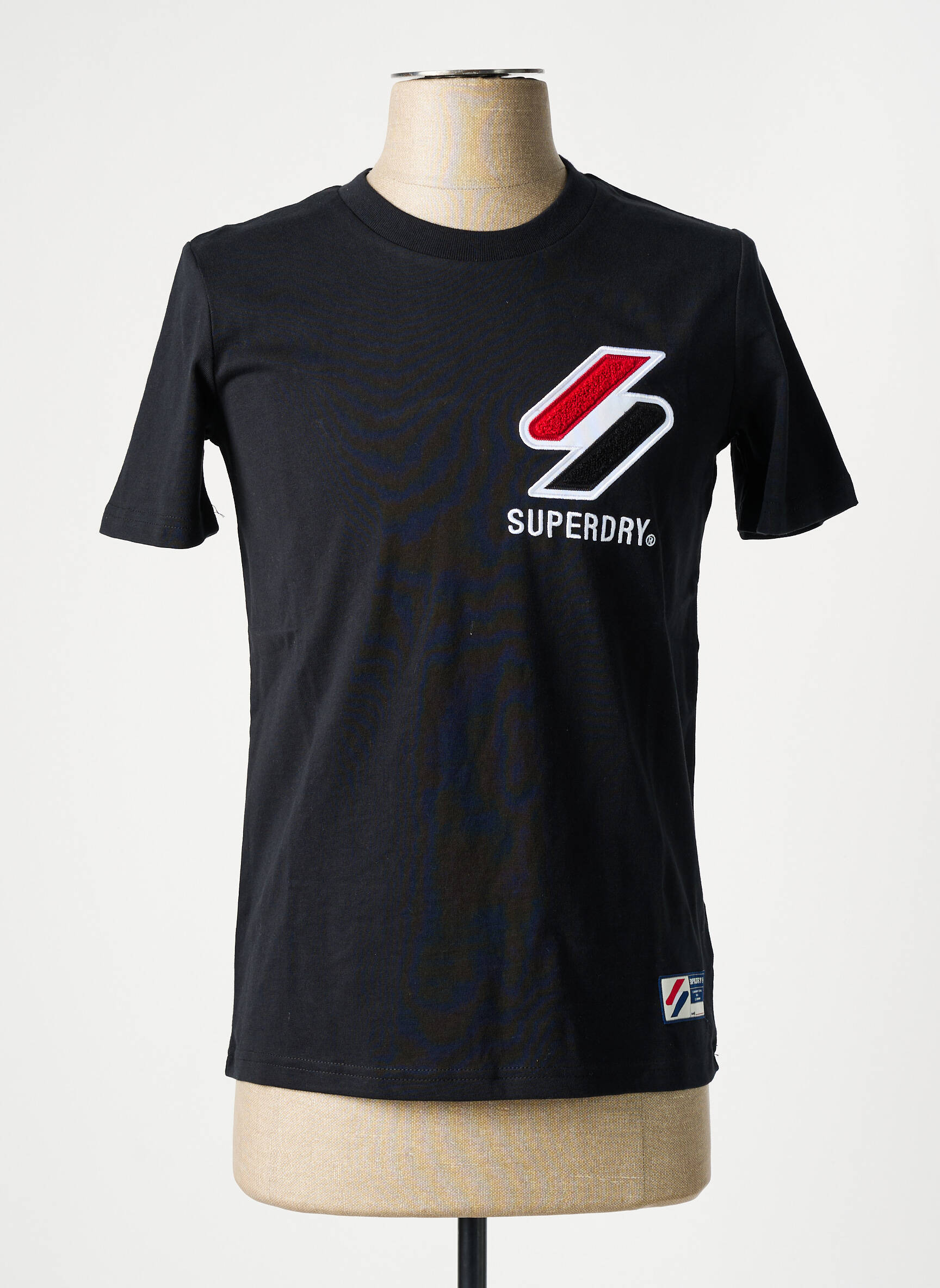 T-marškinys juodas SUPERDRY moteris