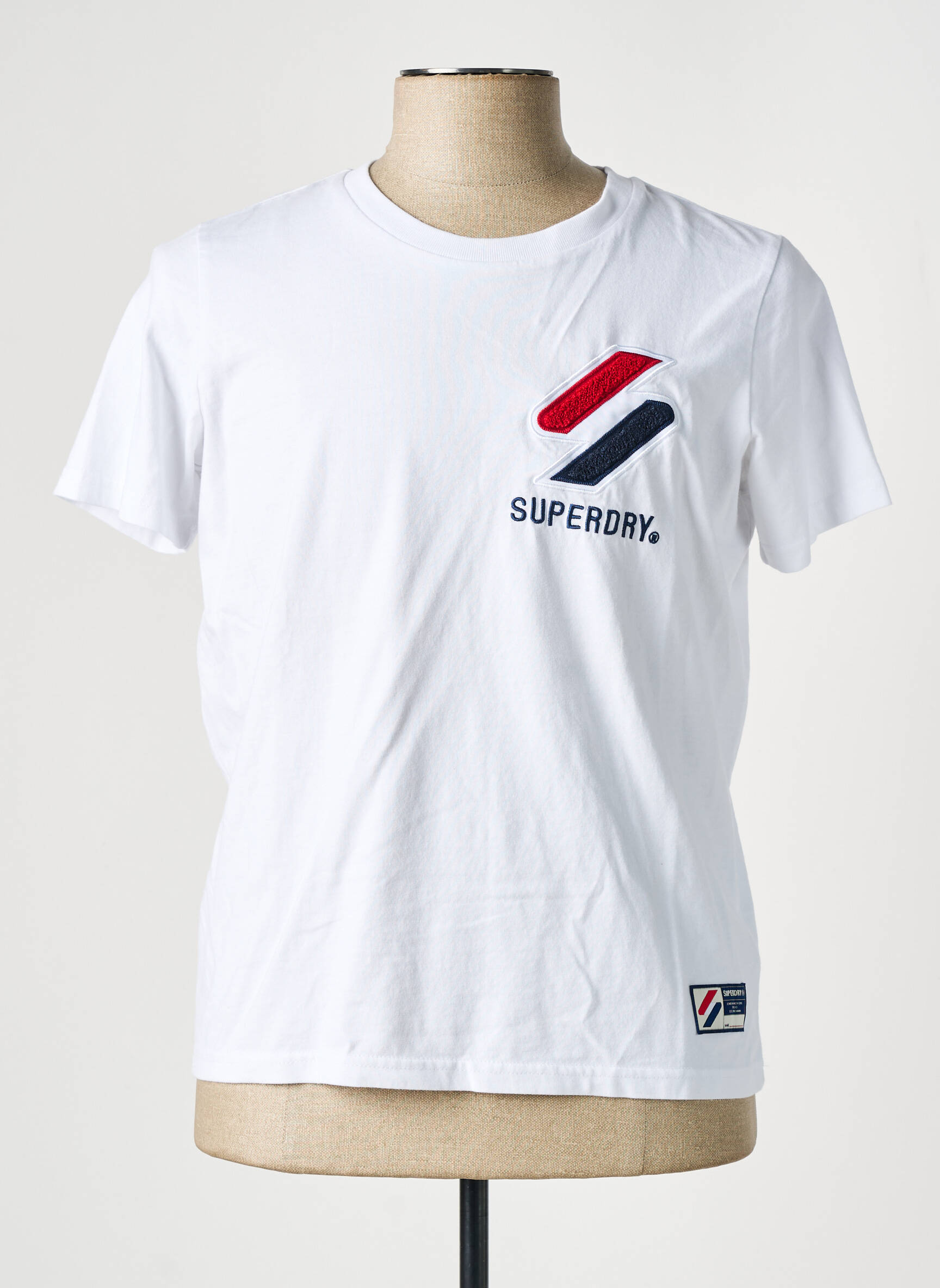 T-marškinys baltas SUPERDRY moteris