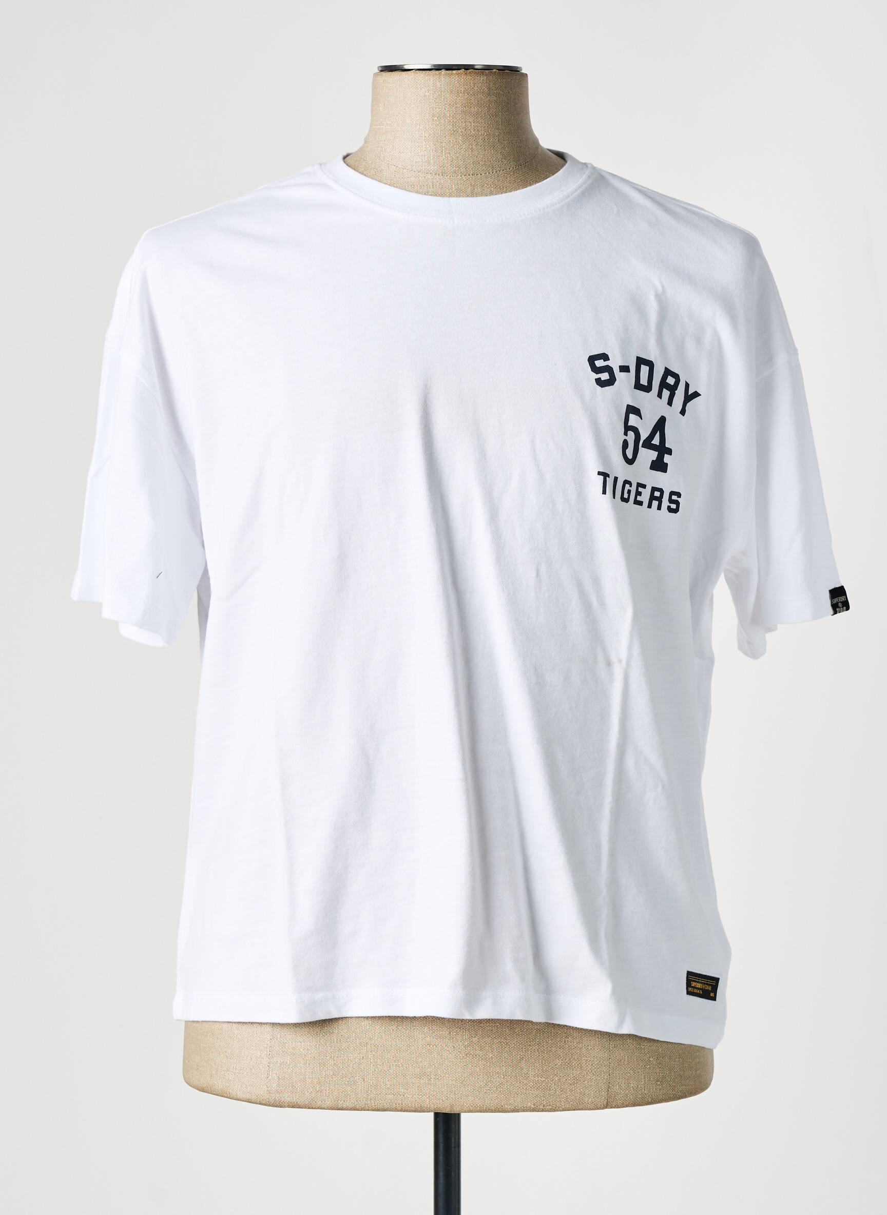 T-marškinys baltas SUPERDRY moteris
