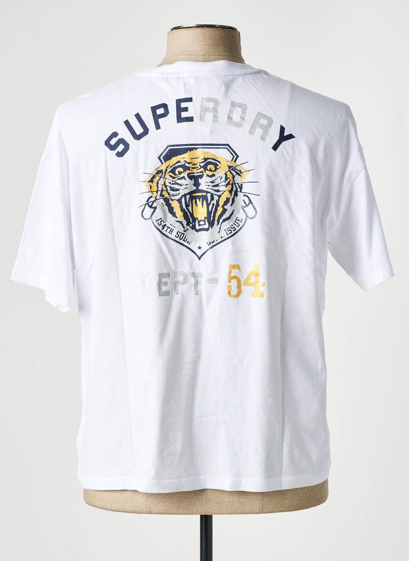 T-marškinys baltas SUPERDRY moteris
