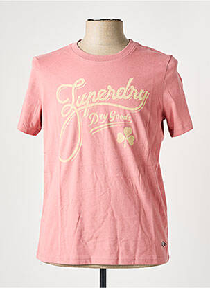T-marškinys rožinė SUPERDRY moteris