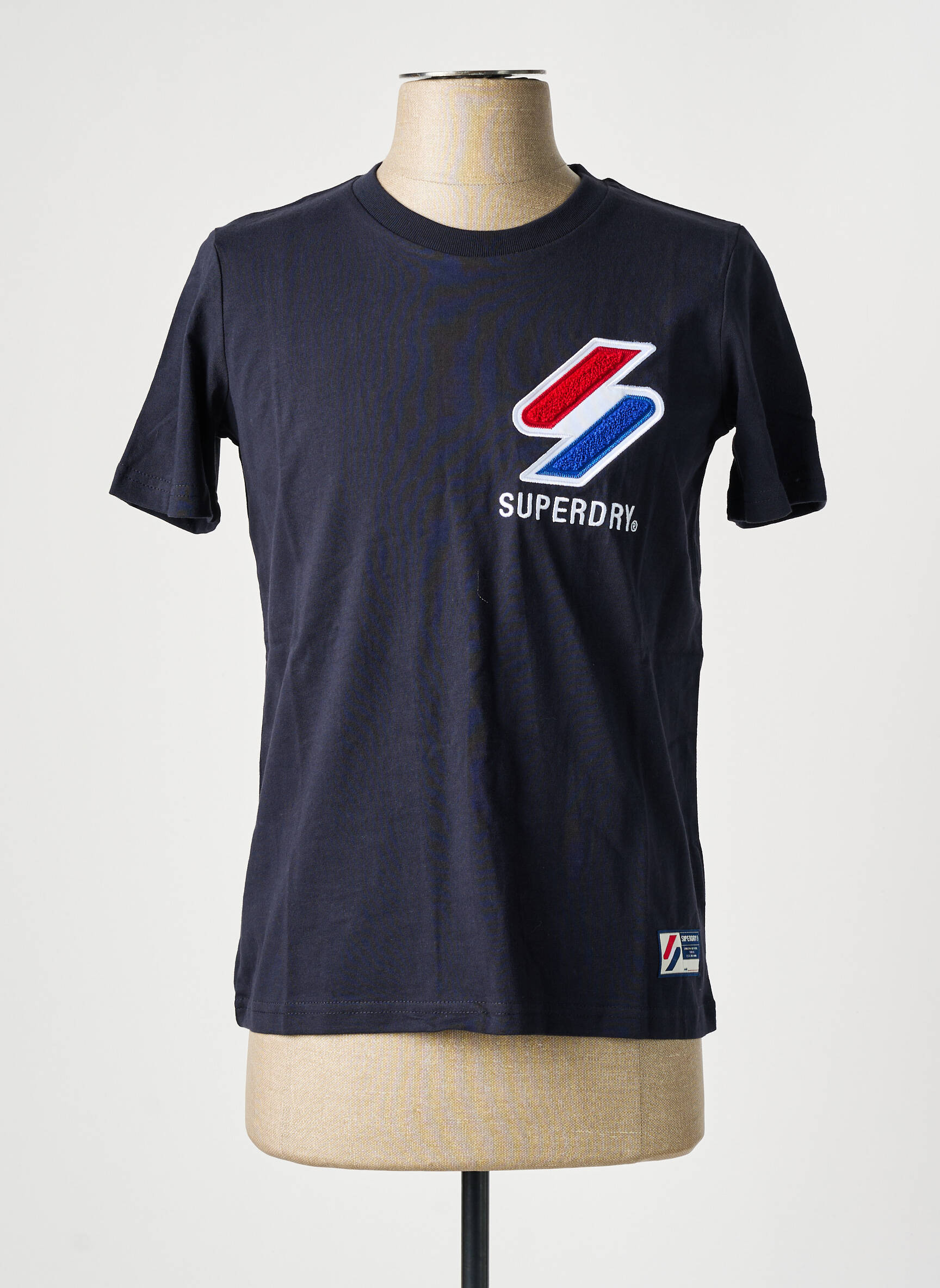 T-marškinys mėlyna SUPERDRY moteris