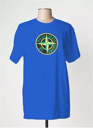 T-marškinys mėlyna PIZZA SKATEBOARD vyras