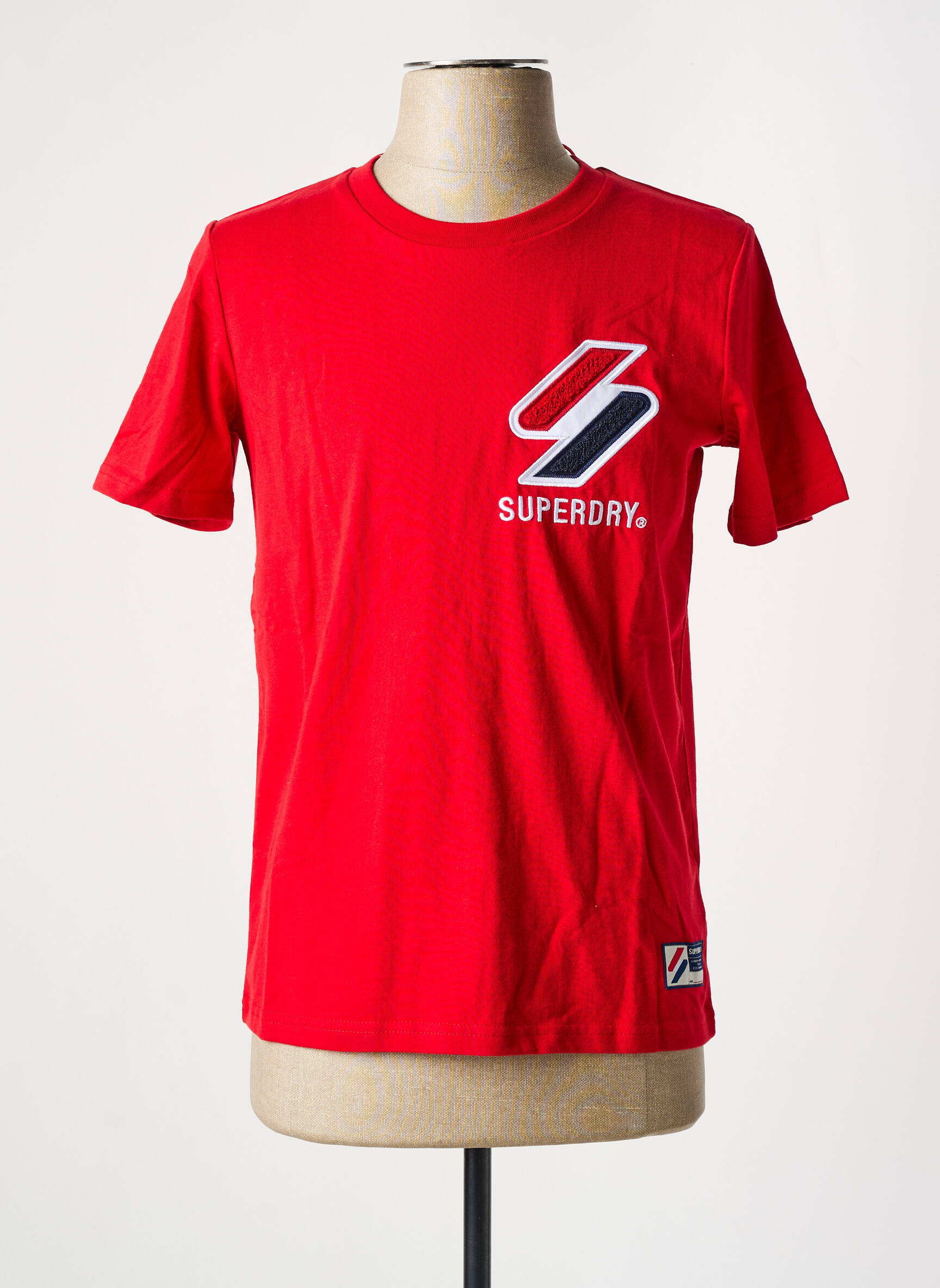 T-marškinys raudona SUPERDRY moteris