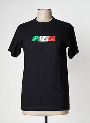 T-marškinys juodas PIZZA SKATEBOARD vyras