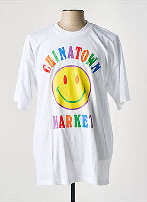 T-marškinys baltas CHINATOWN MARKET vyras