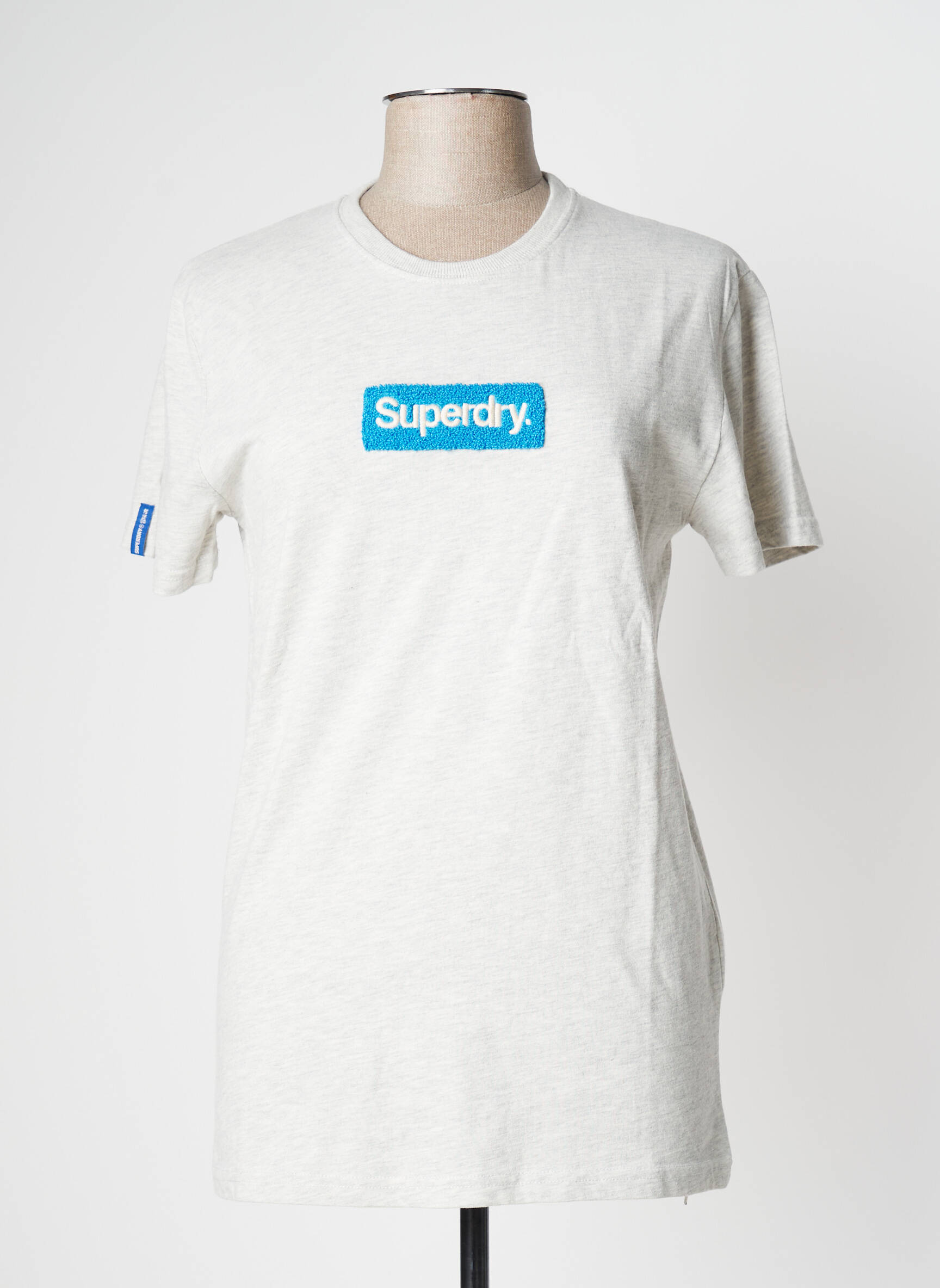 T-marškinys baltas SUPERDRY vyras
