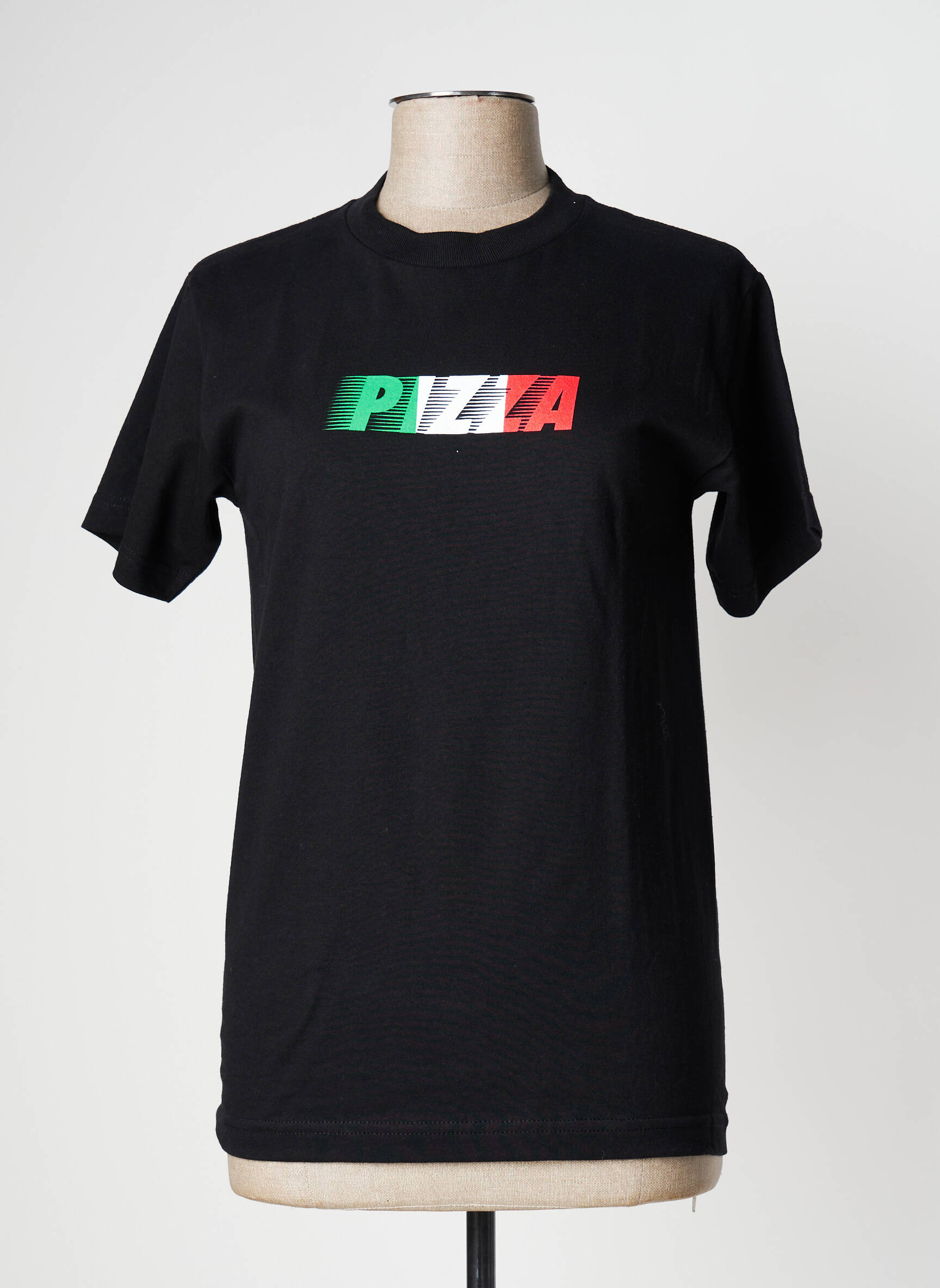 T-marškinys juodas PIZZA SKATEBOARD vyras