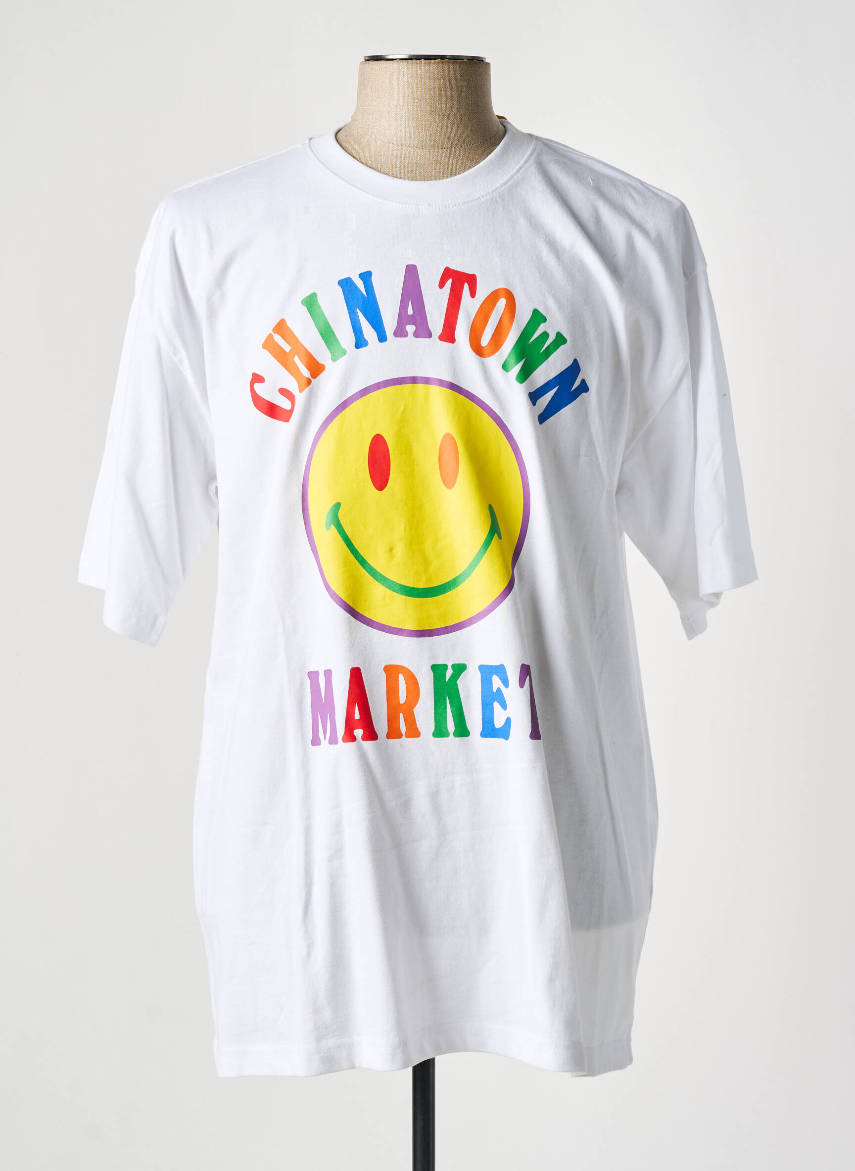 T-marškinys baltas CHINATOWN MARKET vyras