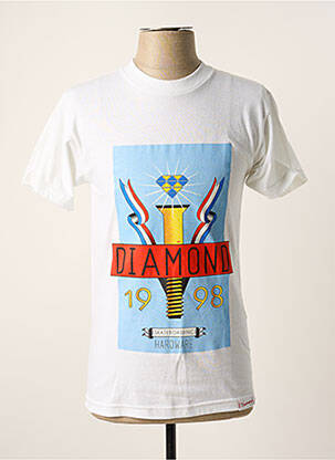 T-marškinys baltas DIAMOND SUPPLY CO vyras