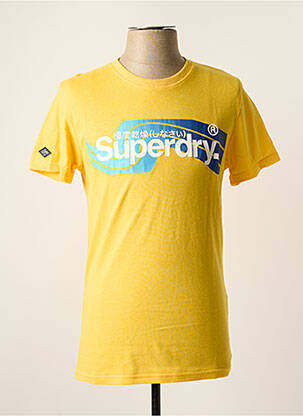 T-marškinys geltona SUPERDRY vyras