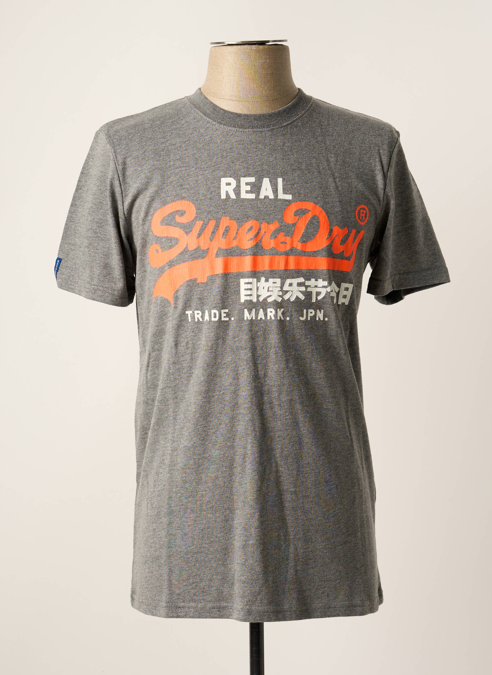 T-marškinys pilka SUPERDRY vyras