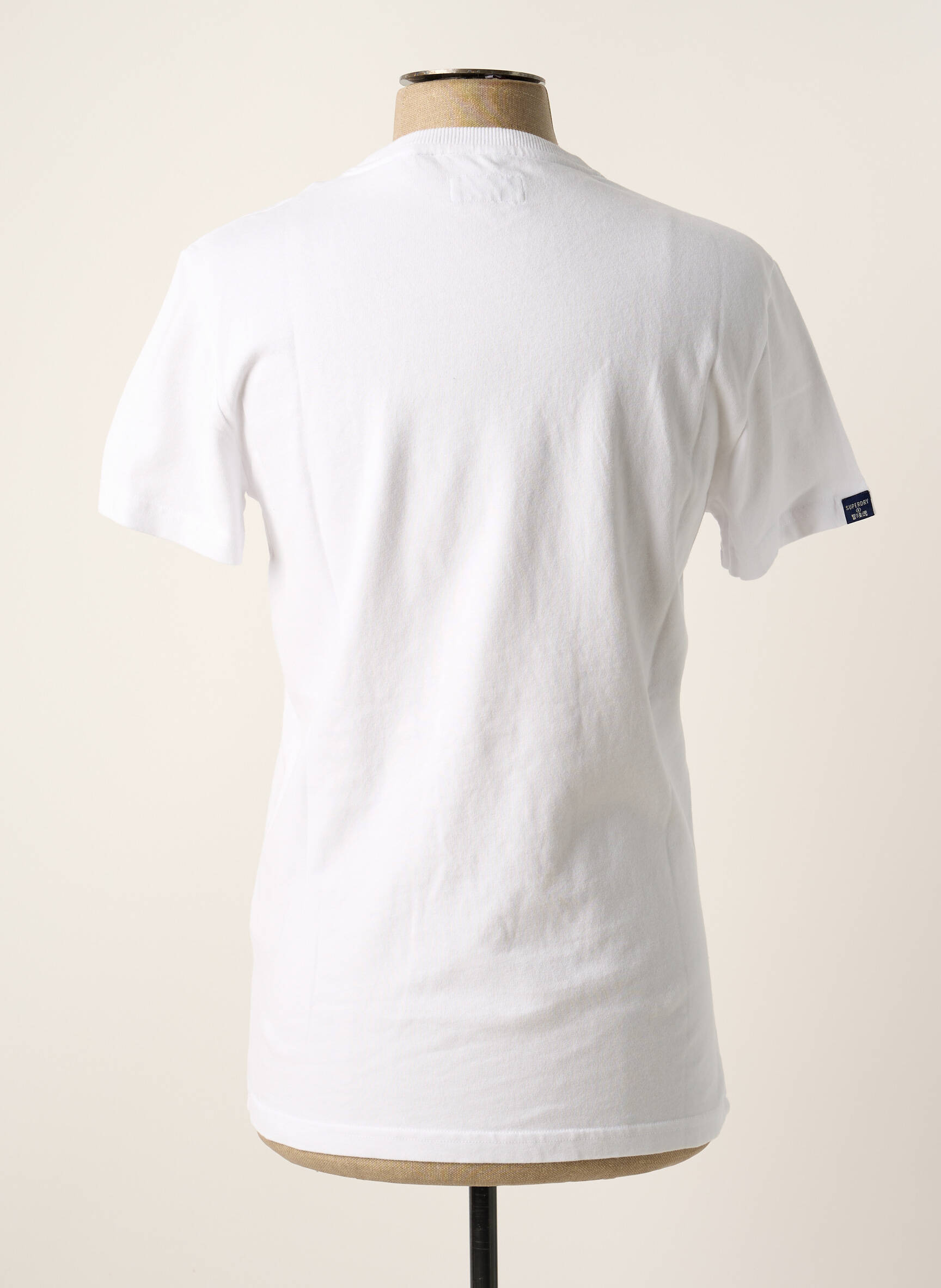 T-marškinys baltas SUPERDRY vyras
