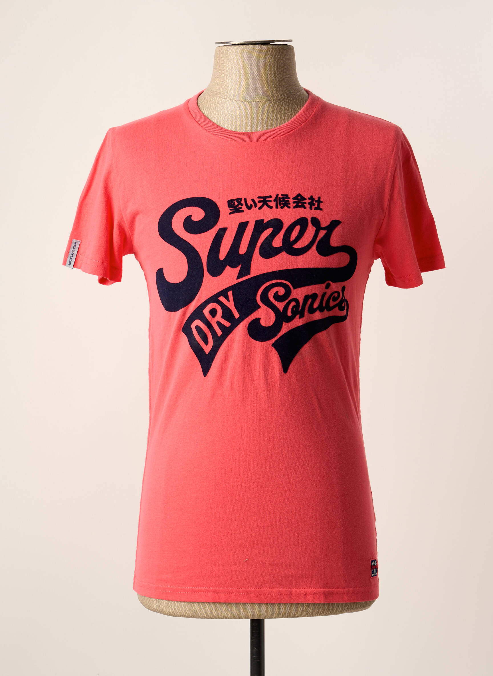 T-marškinys rožinė SUPERDRY vyras