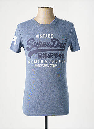 T-marškinys mėlyna SUPERDRY vyras