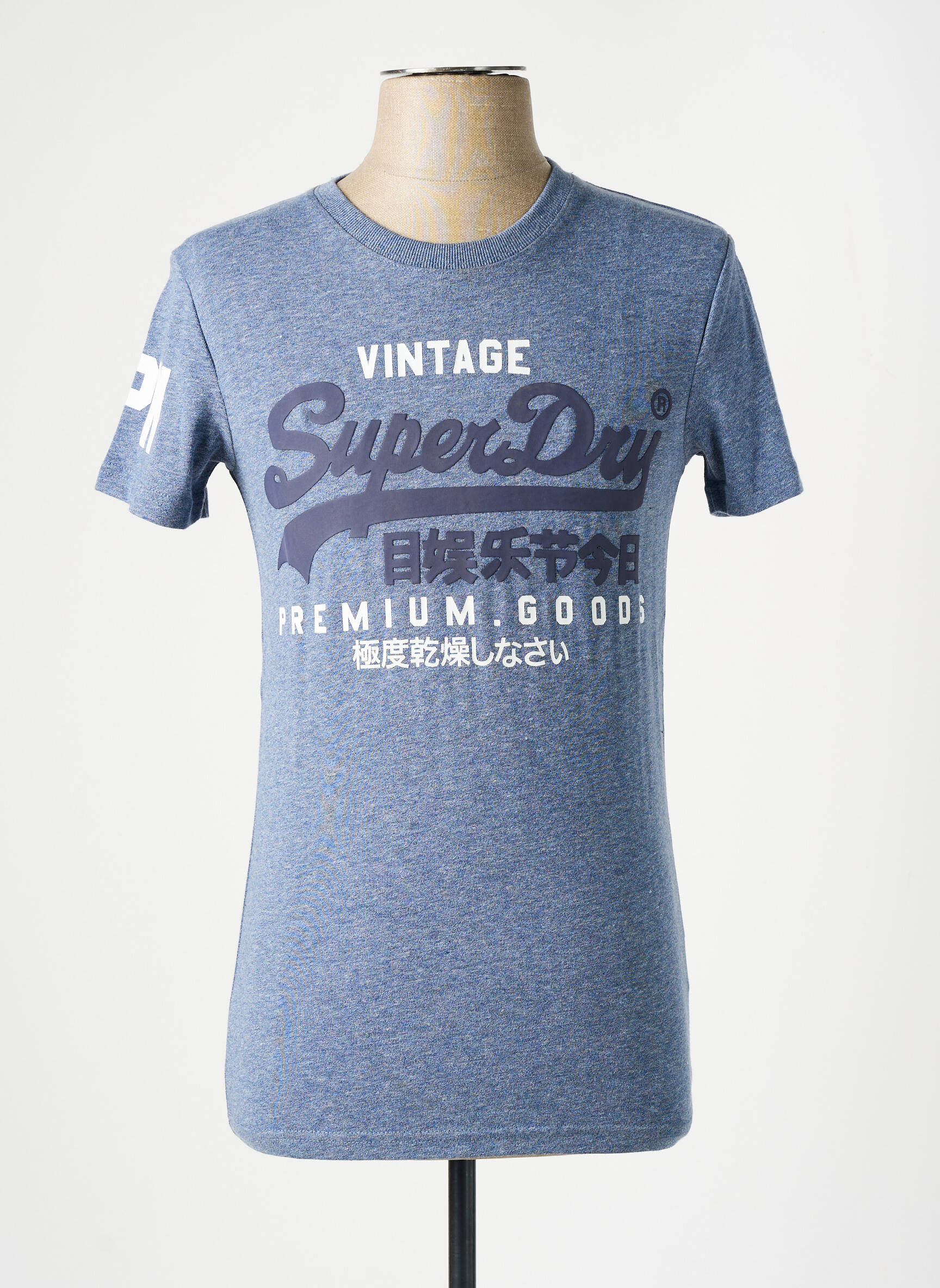 T-marškinys mėlyna SUPERDRY vyras