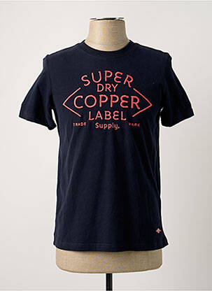 T-marškinys mėlyna SUPERDRY moteris