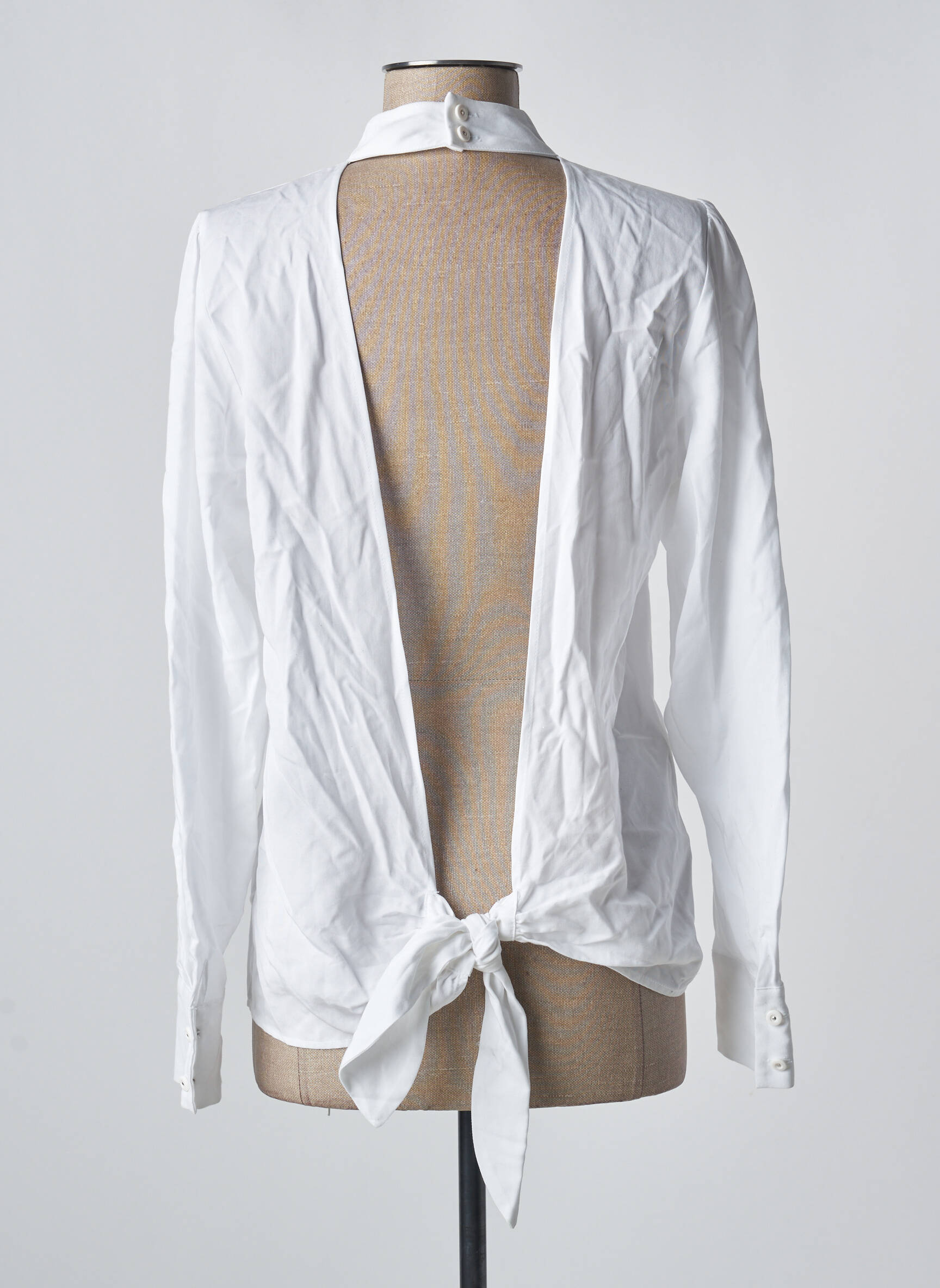 Bluzonai baltas DEUX. BY ELINE DE MUNCK moteris