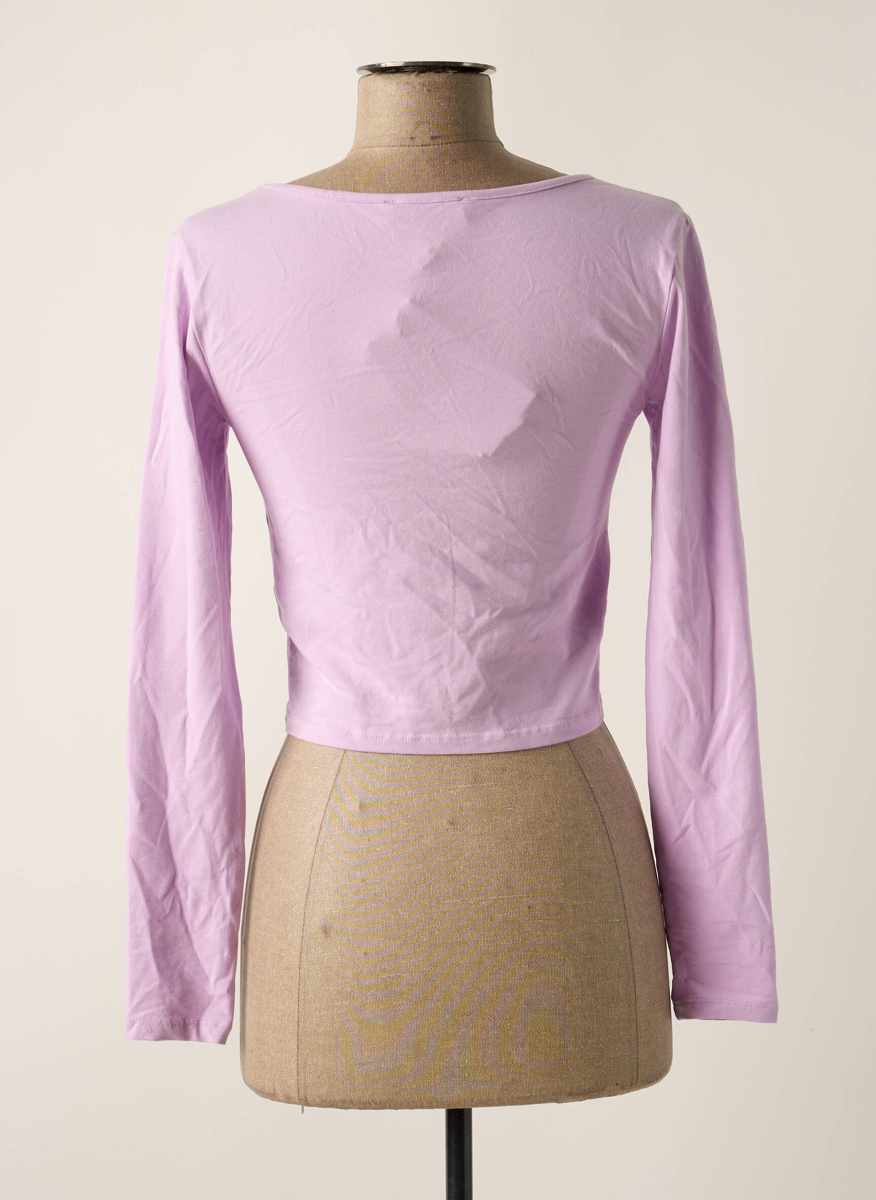T-marškinys violetinis ONLY moteris