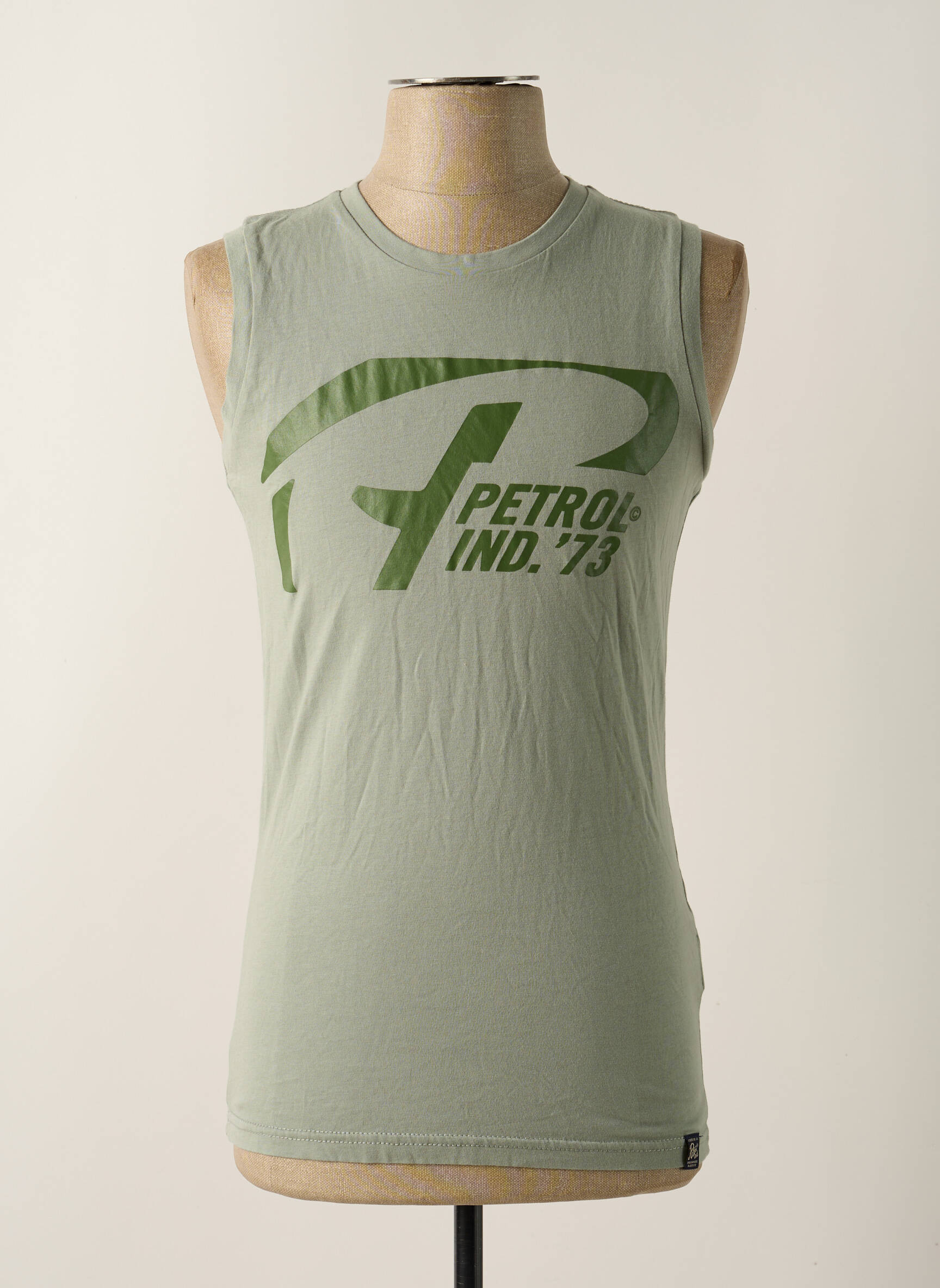 T-marškinys žalias PETROL INDUSTRIES vyras