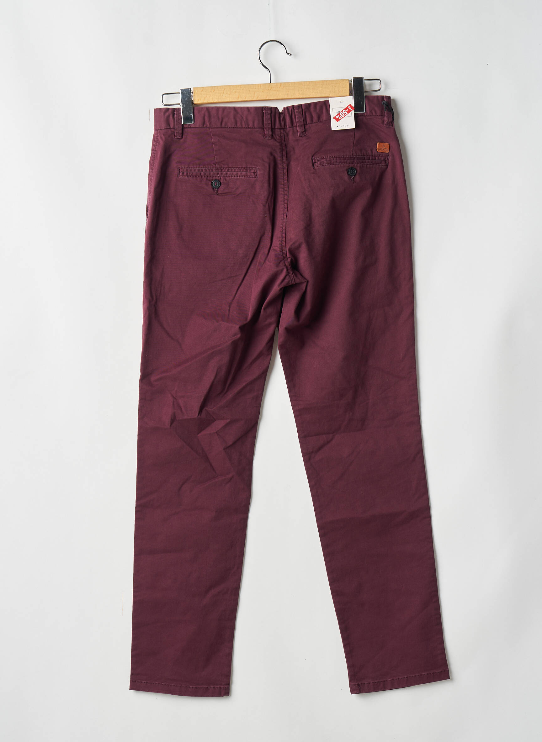 Chino kelnė raudona JACK & JONES vyras