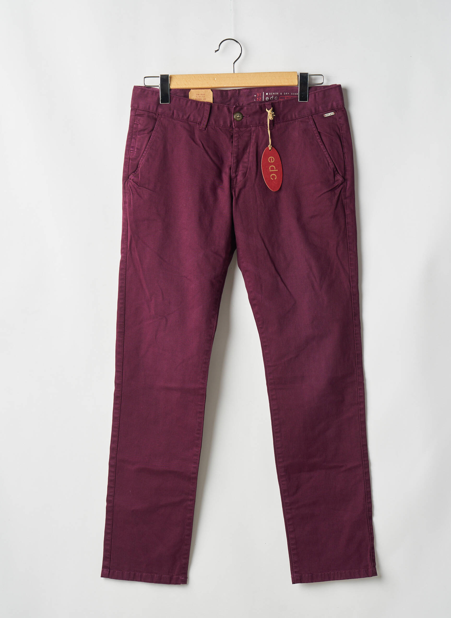 Chino kelnė raudona EDC vyras